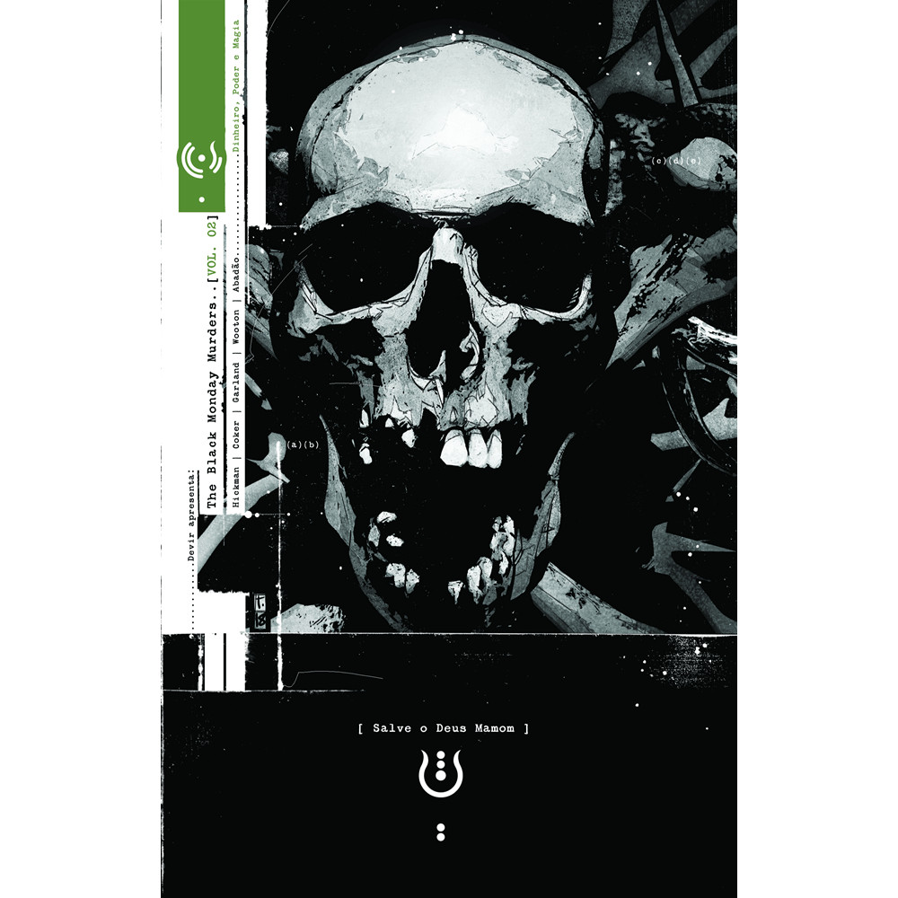 Capa do livro Comics - The Black Monday Murders Vol. 2 - por Jonathan Hickman - Editora Devir Livraria