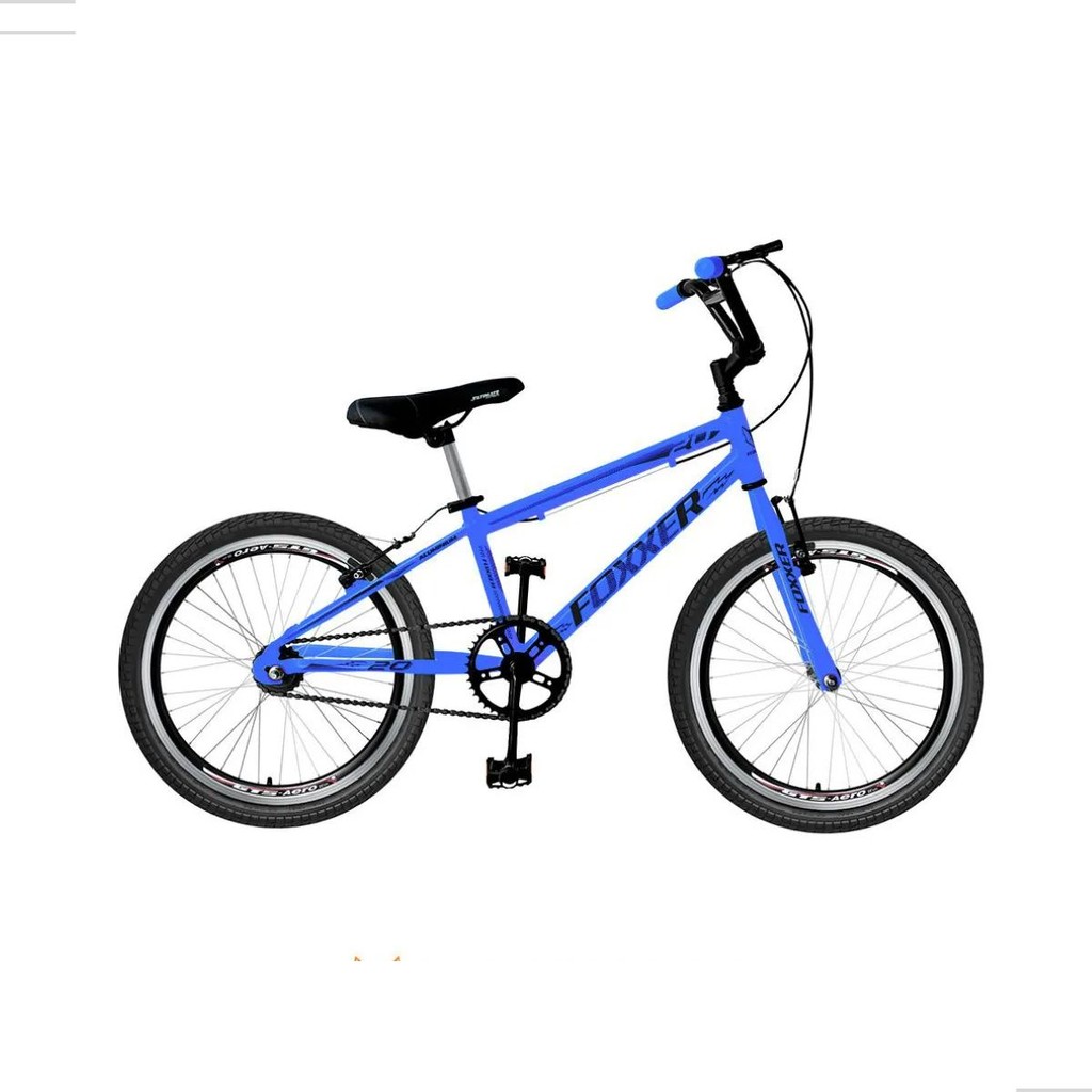 Bicicleta aro 20 foxxer cross alumínio azul Quadro reforçado bicicleta leve resistente