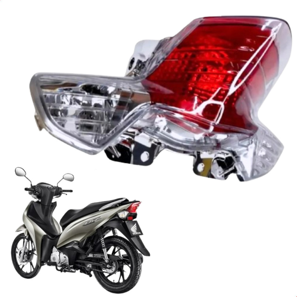 Lanterna Traseira Para Biz 125 Anos 2018 à 2025 Vermelha em Oferta na Shopee