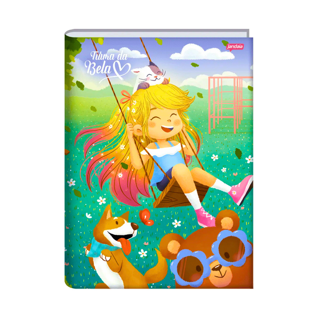 Caderno Brochura Universitário Turma Da Bela 80 Folhas  - Jandaia CAPA:BALANÇO em Oferta na Shopee