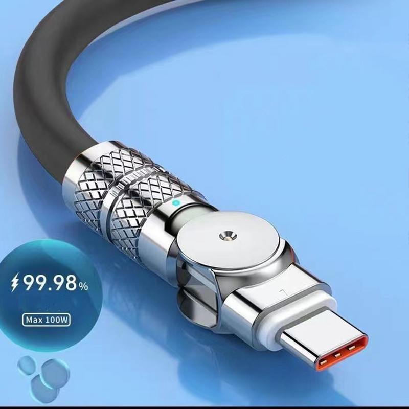 Carregador Turbo 120W De Carregamento Rápido Cabo Adaptador De Carga Hiper Ue/Eua — imagem 2 de 2