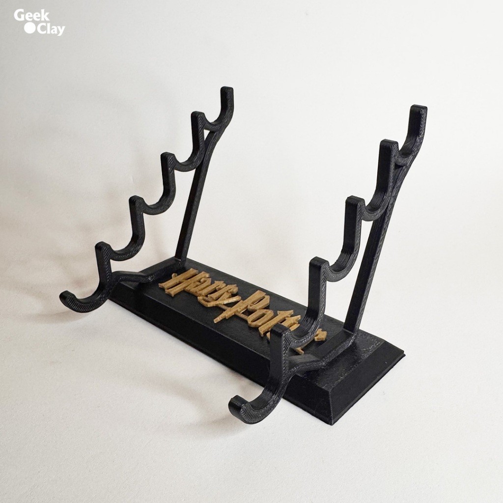 Expositor Varinha Harry Potter Suporte Horizontal para 5 Varinhas Universal Geek Decoração Hogwarts em Oferta na Shopee