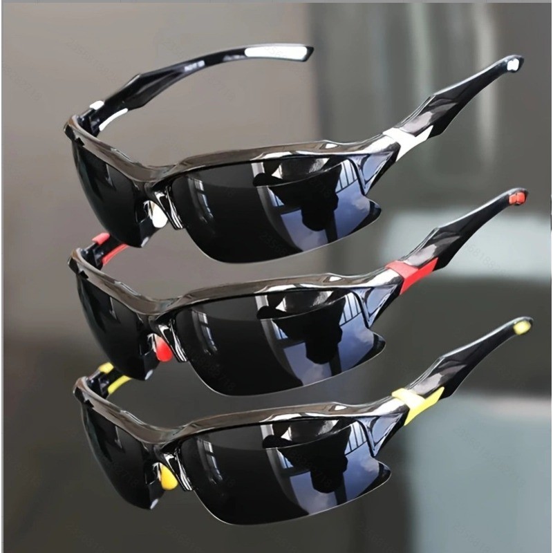 Óculos De Sol Esportivos Polarizados Masculinos Para Ciclismo , Pesca , Proteção UV , Da Moda