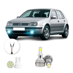 Farol de Neblina Milha Led Volkswagen Golf 1999 A 2006 20000lm