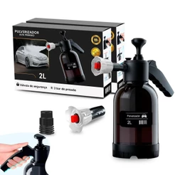 Borrifador Pulverizador Snow Foam Lavadora Espuma Manual 2 Litros Com 2 Bicos profissional