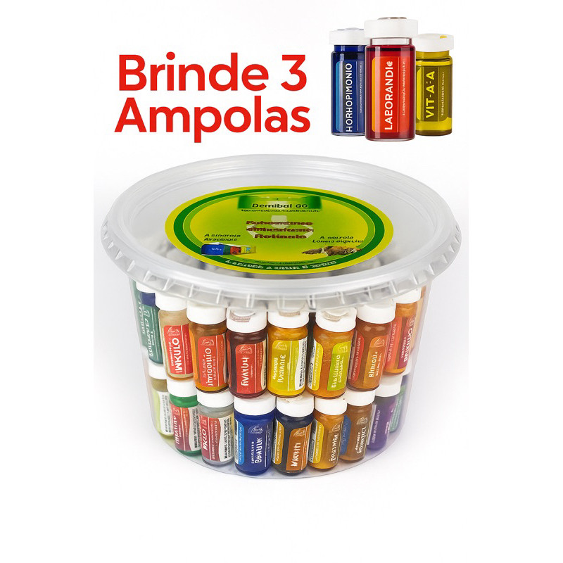 Kit Com 75  Dermabel Ampolas Capilares  Mistas.GANHE 3 AMPOLAS DE BRINDE Dermabel ideal para revenda