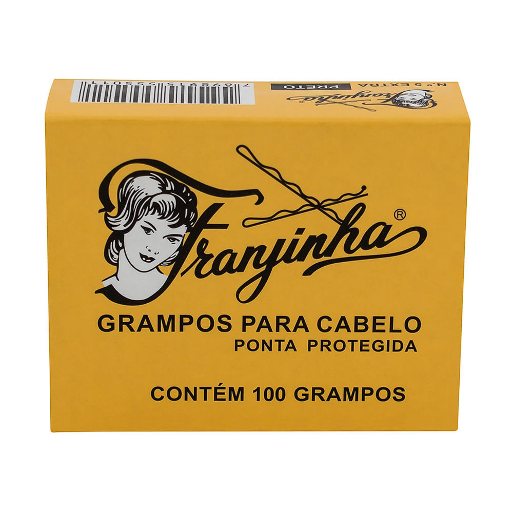 Grampo Franjinha Preto Nº 5 100 Unidades - Fashion Accessories