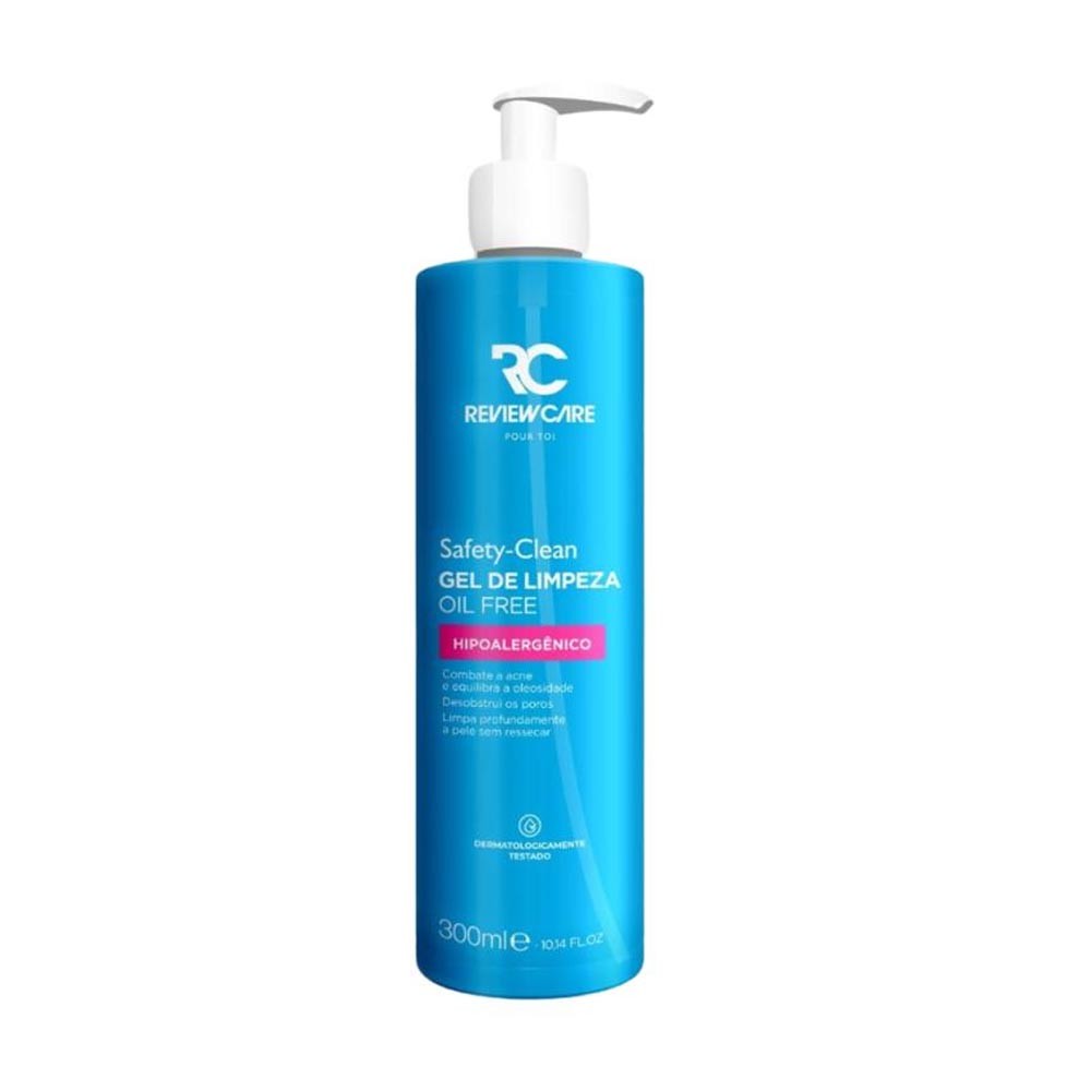 Gel de Limpeza Facial Review Care Oil Free Hipoalergênico 300ml - Beauty