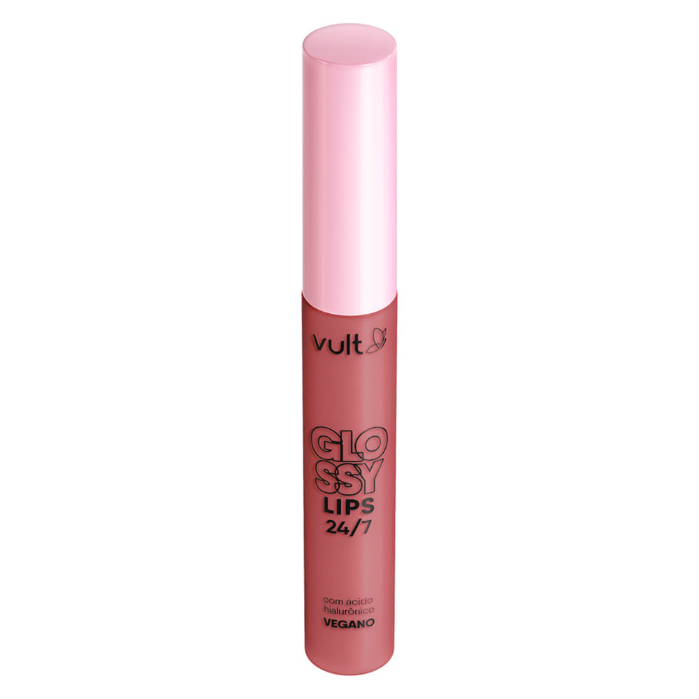 Gloss Labial Vult Glossy Lips 24/7 Cor Rosa 5,2ml - Beauty