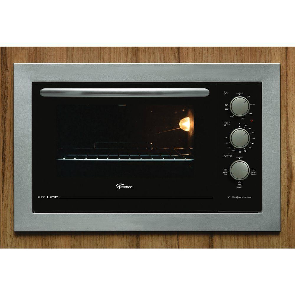 Forno Elétrico de Embutir Fischer Fit Line Inox 48L 127V 34493-95485 em Oferta na Shopee