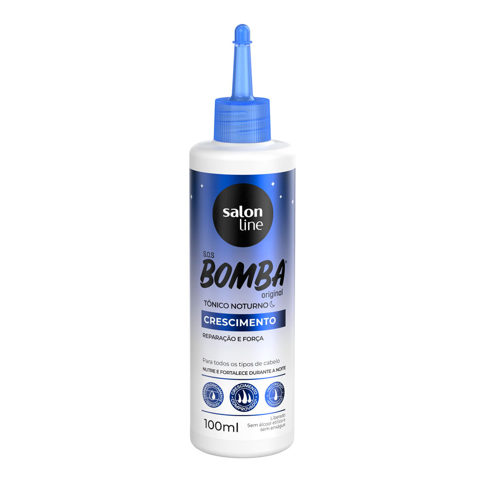 Tônico Noturno Salon Line SOS Bomba Original Crescimento 100ml - Beauty