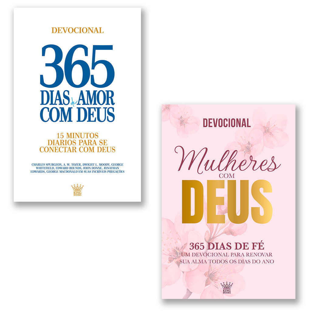 Combo Devocional - Kit com 2 Livros Devocionais em Oferta na Shopee