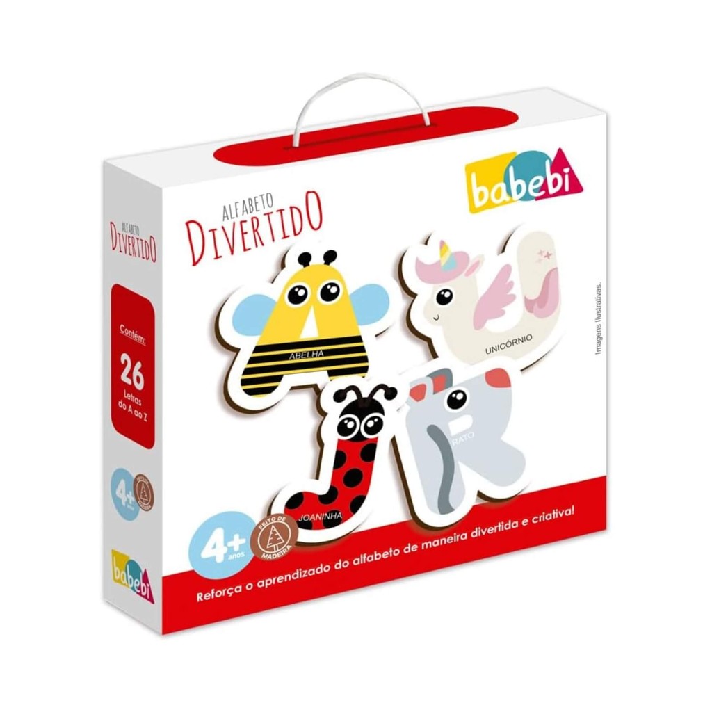 Brinquedo Infantil Educativo Alfabeto Divertido Babebi - 6019 em Oferta na Shopee