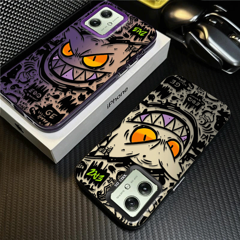 Capinha Pokémon Gengar para Motorola MOTO E22 E40 G14 G34 G52 G54 G60 G84 Capa