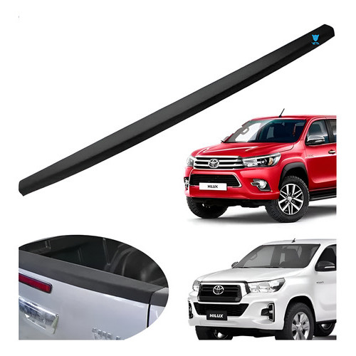 Protetor Borda Tampa Traseira Hilux Caçamba 2016 2025 Bepo