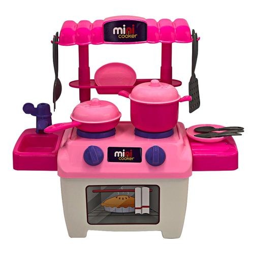 Mini Fogao Portatil Completo Acessorios Pia Mesa Removivel Cozinha Compacta