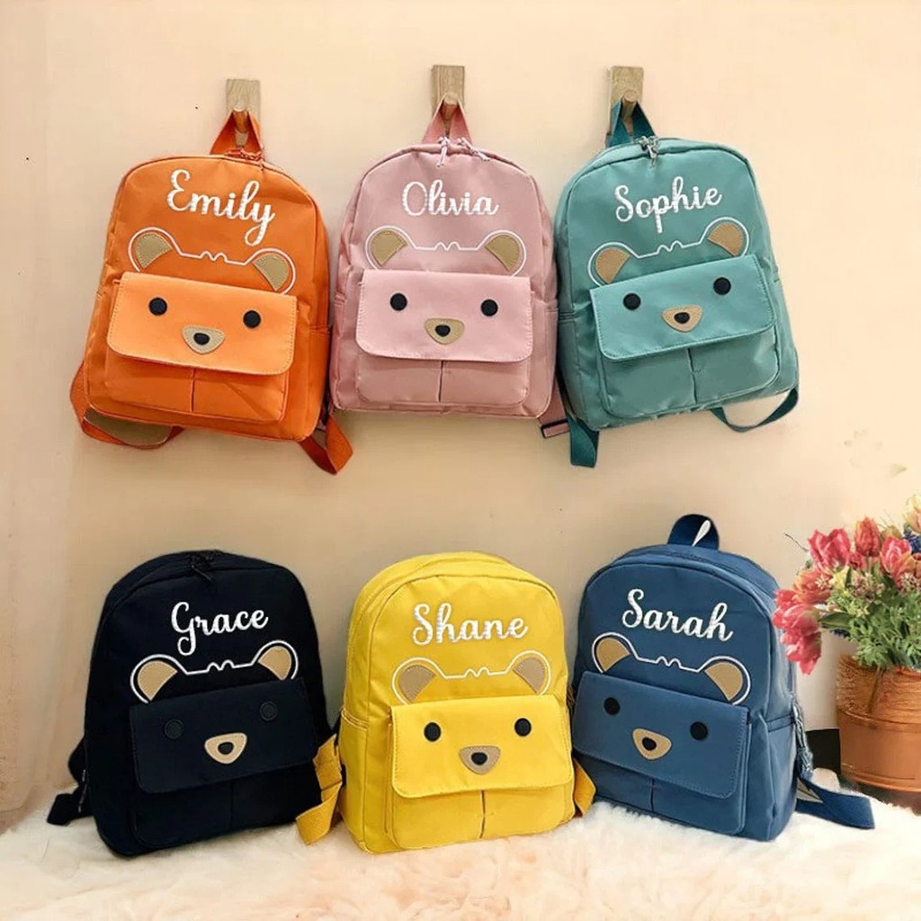 Mochila Infantil Com Nome Bordado , Personalizada Para Crianças , Presente Escolar Bolsa Laptop De Volta Às Aulas em Oferta na Shopee