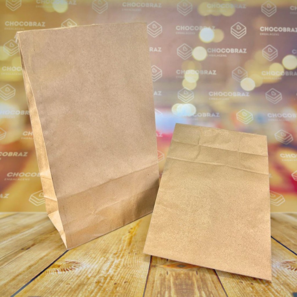 100 SACO  DELIVERY KRAFT  SOS LISO 10 KG - A37 X L10,5 X C19,5 CM (G) em Oferta na Shopee