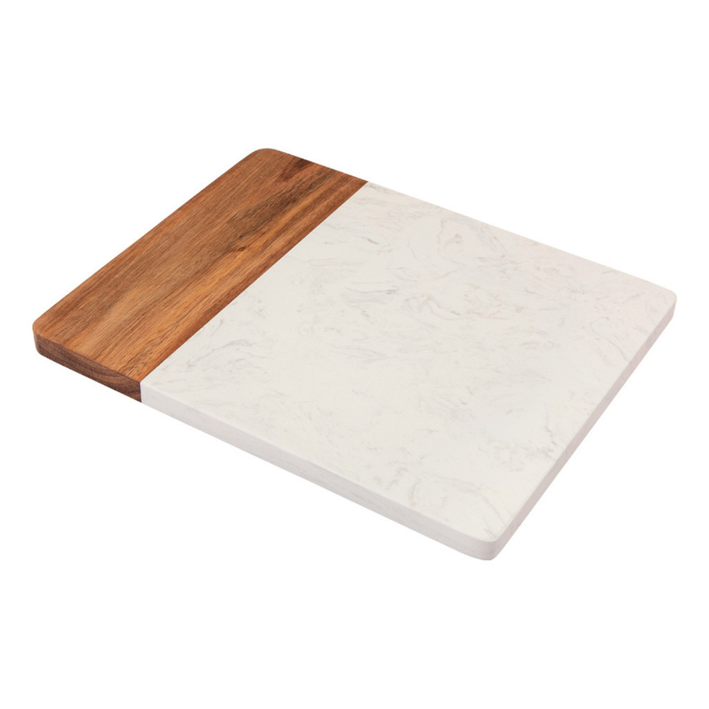 Tabua Corte Madeira E Marmore Cortar E Servir 25x20cm