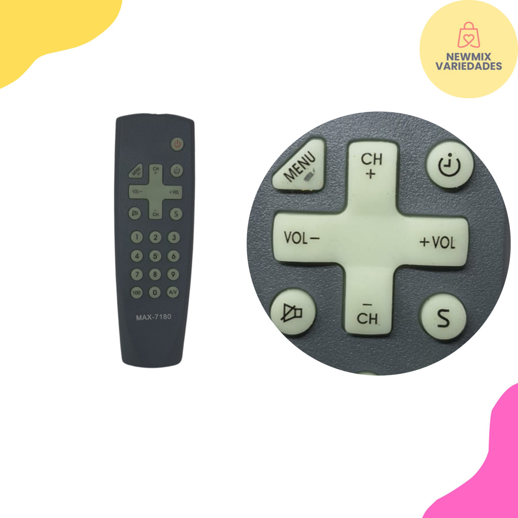 Controle Remoto Semp Toshiba TV Tubo – Modelo MAX-7180 - NEW