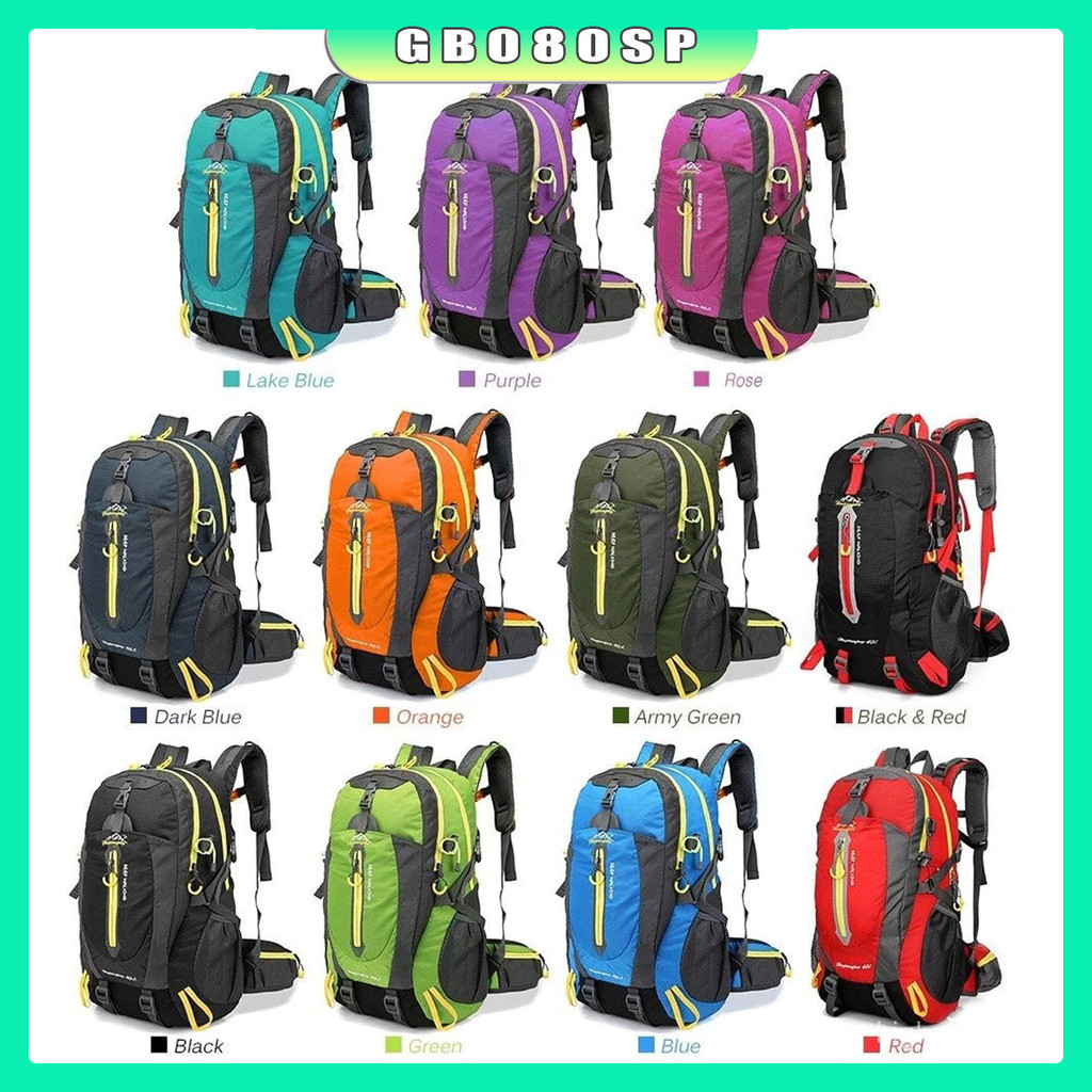 Mochila / Bolsa de Montanhismo Impermeável 40L para Homens, Viagem / Camping / Caminhada, Bolsa Esportiva