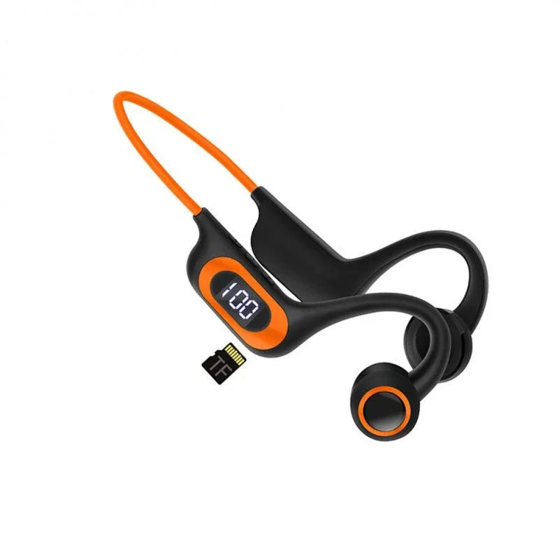 Condução Óssea Fone De Ouvido Sem Fio Bluetooth 5.3 Esporte Ao Ar Livre Com Microfone Para Android Ios Suporte Cartão SD