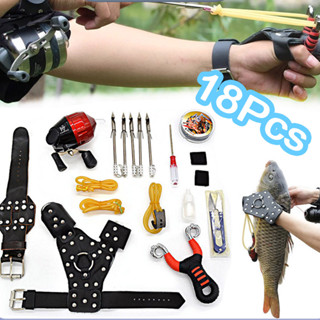 Kit18 Estilingue De Pesca Completo Flecha De Pesca/Carretel De Pesca/dispositivo De Lançamento em Oferta na Shopee