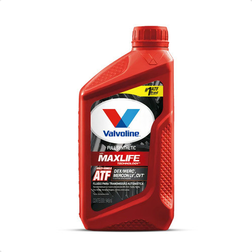 Óleo de Transmissão Automático ATF Multi-Vehicle Câmbio Valvoline Maxlife Mercon V Cvt Sintético 1L