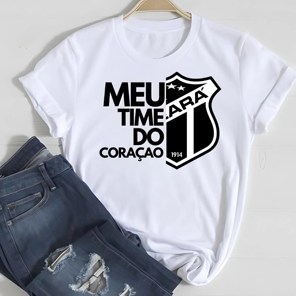 Camiseta T shirt Do Ceará Feminina Masculina e Infantil / Camisa Branca Do Vozão