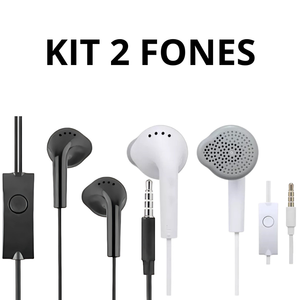 Kit com 2 Fone De Ouvido P2 Hmaston C550 Original