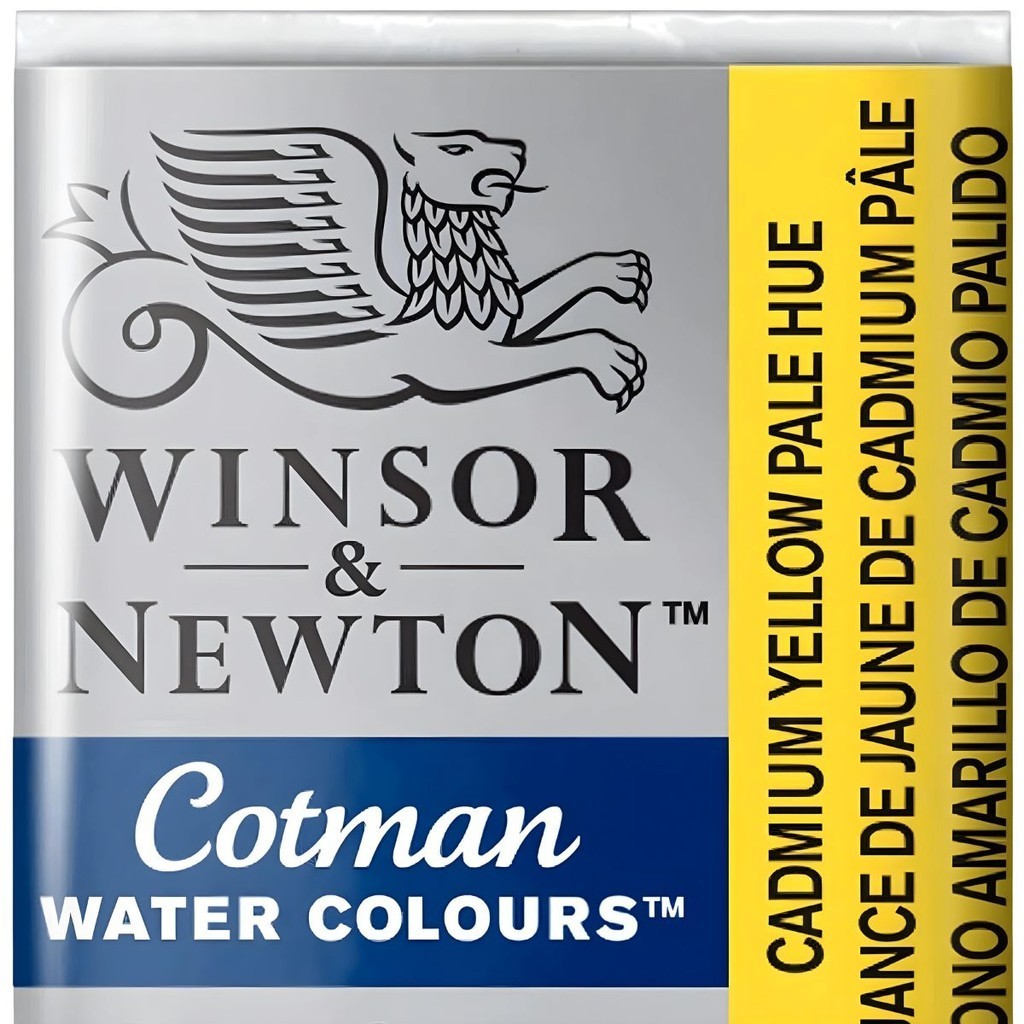 Tinta Aquarela Cotman Winsor & Newton Pastilha 119 Cadmium Yellow Pale Hue