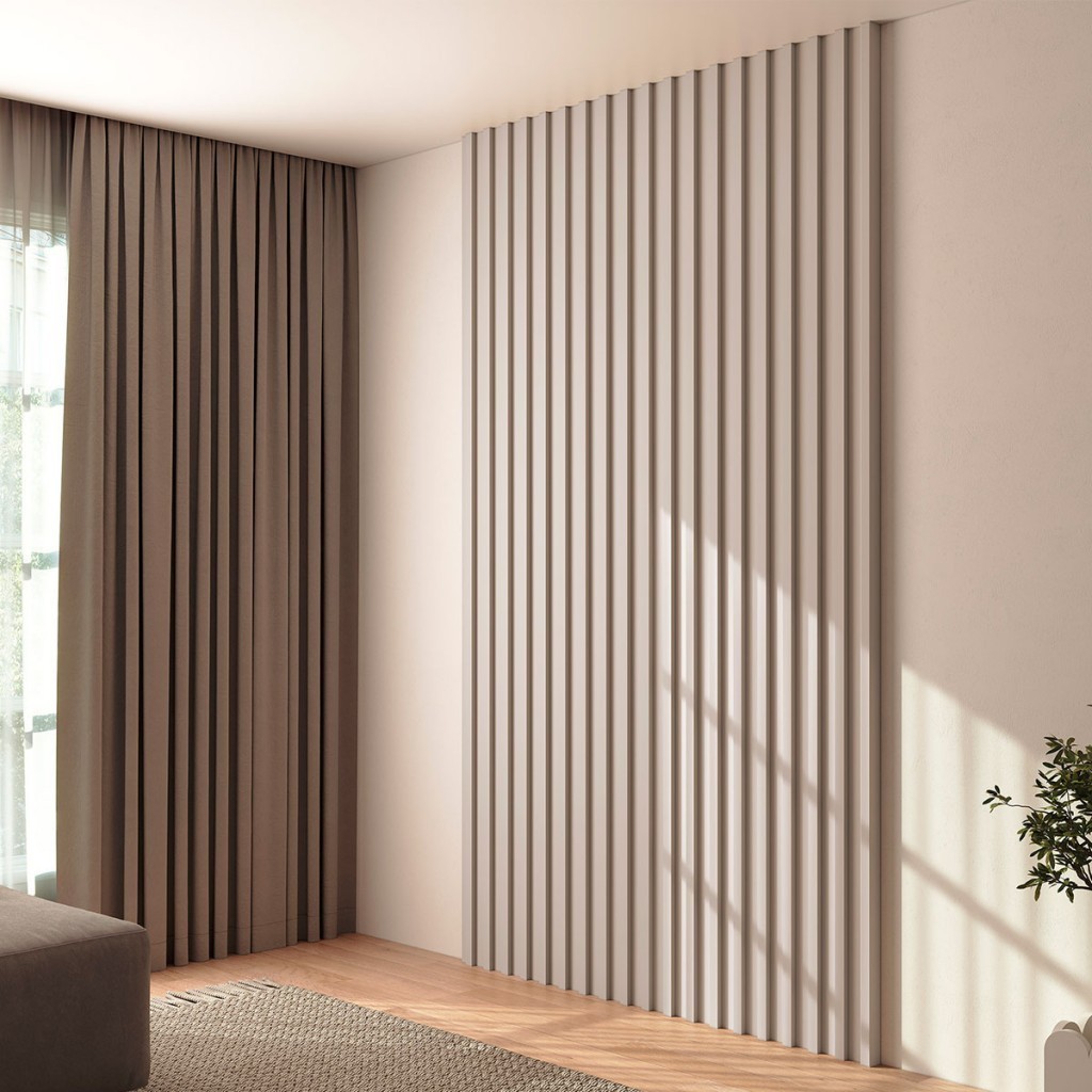 Painel para TV 100% Mdf Ripado Fendi Pa75 Fe - Dalla Costa - Home & Living