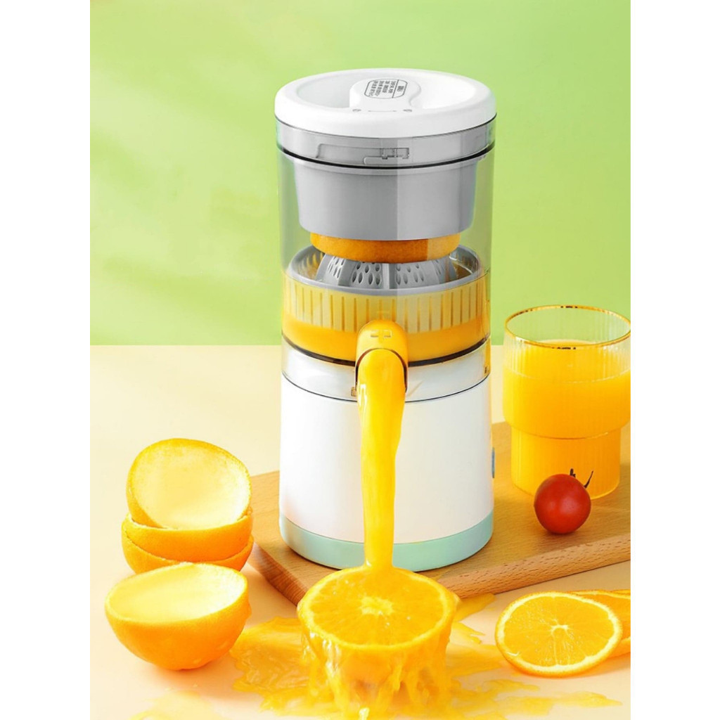 Espremedor Elétrico De Laranja Limão Frutas Portátil  400ML P/ Fazer Sucos USB Recarregável