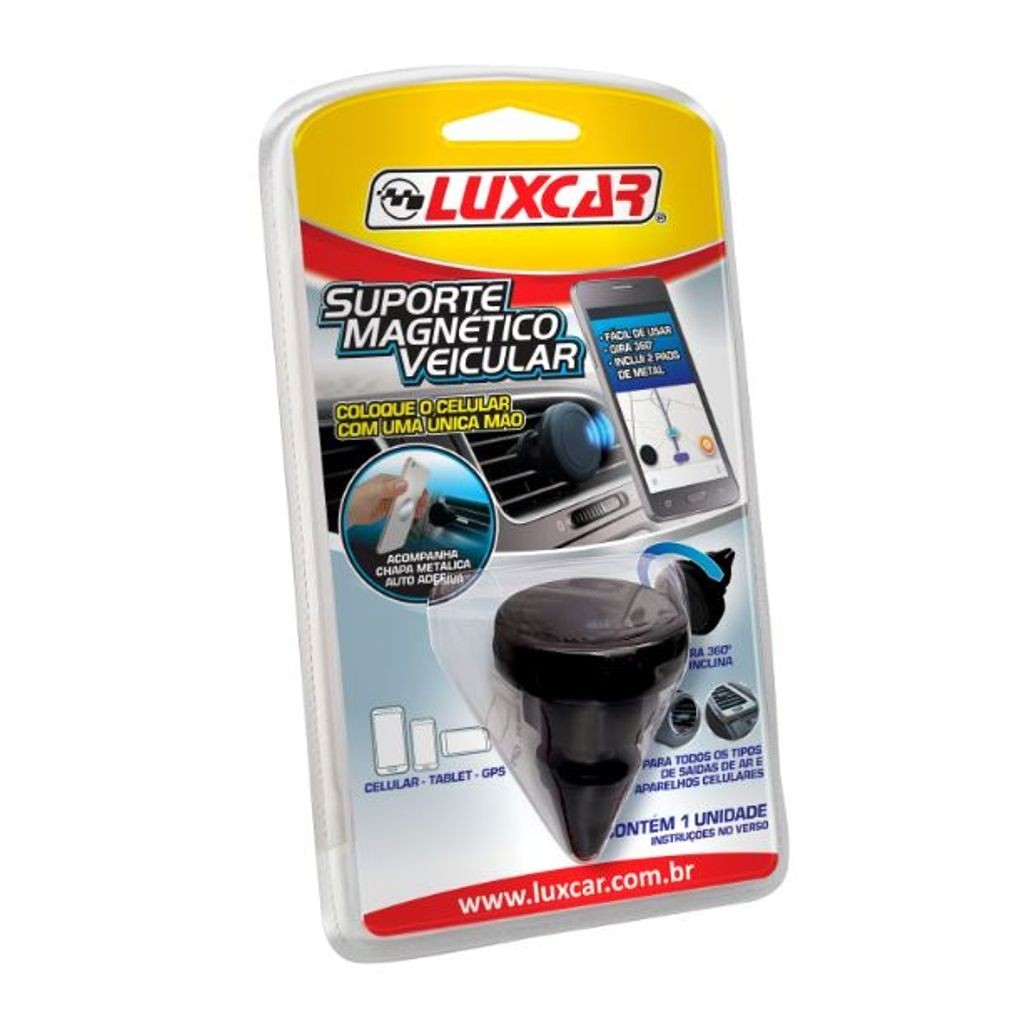 Suporte Automotivo Magnetico para Celular Luxcar 9257