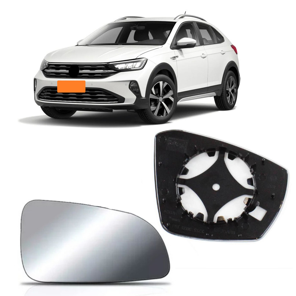 Lente Base Retrovisor Nivus 2019 2020 2021 Lado Esquerdo