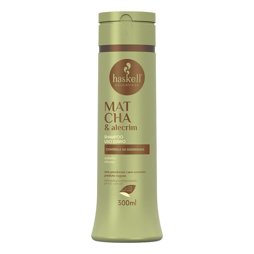 Shampoo para Controle da Oleosidade Matcha e Alecrim Haskell 300ml