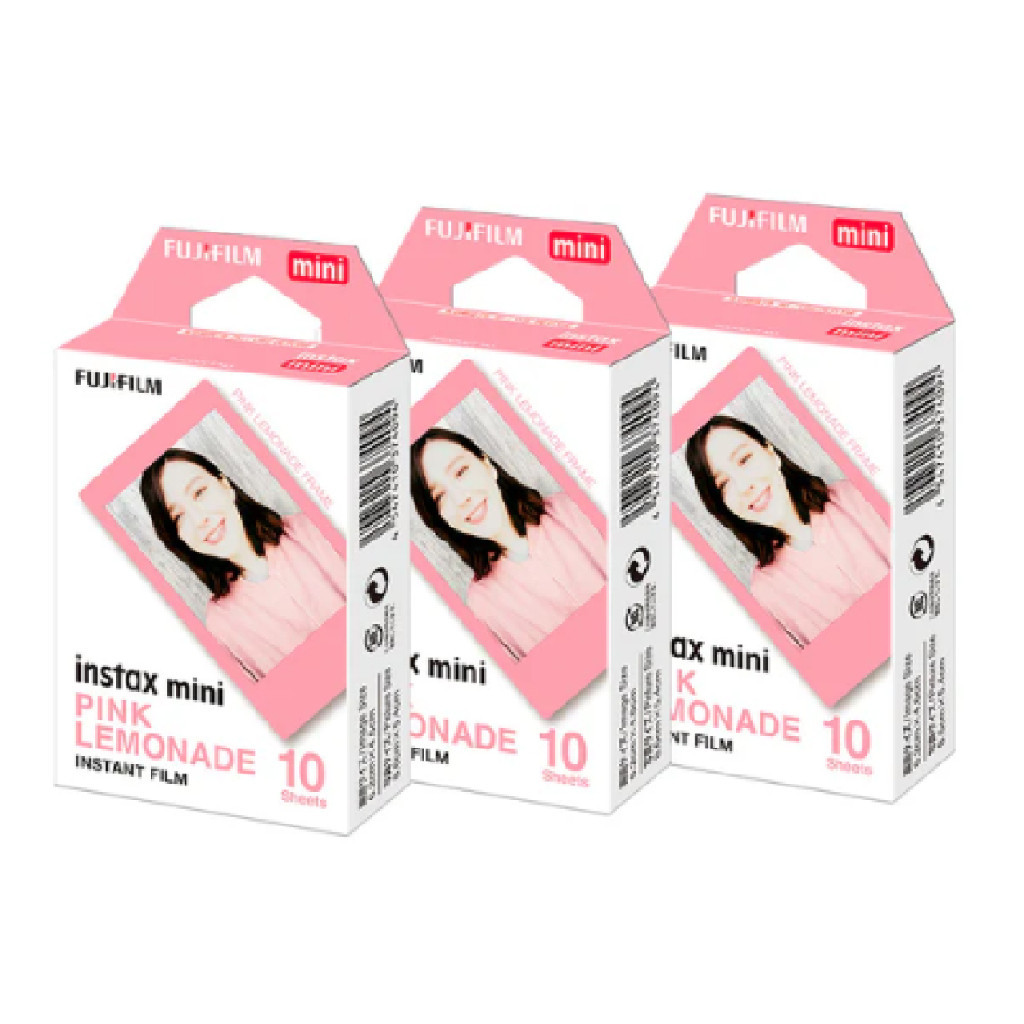 Filmes Fujifilm Instax Mini Pink Lemonade 30 Fotos em Oferta na Shopee