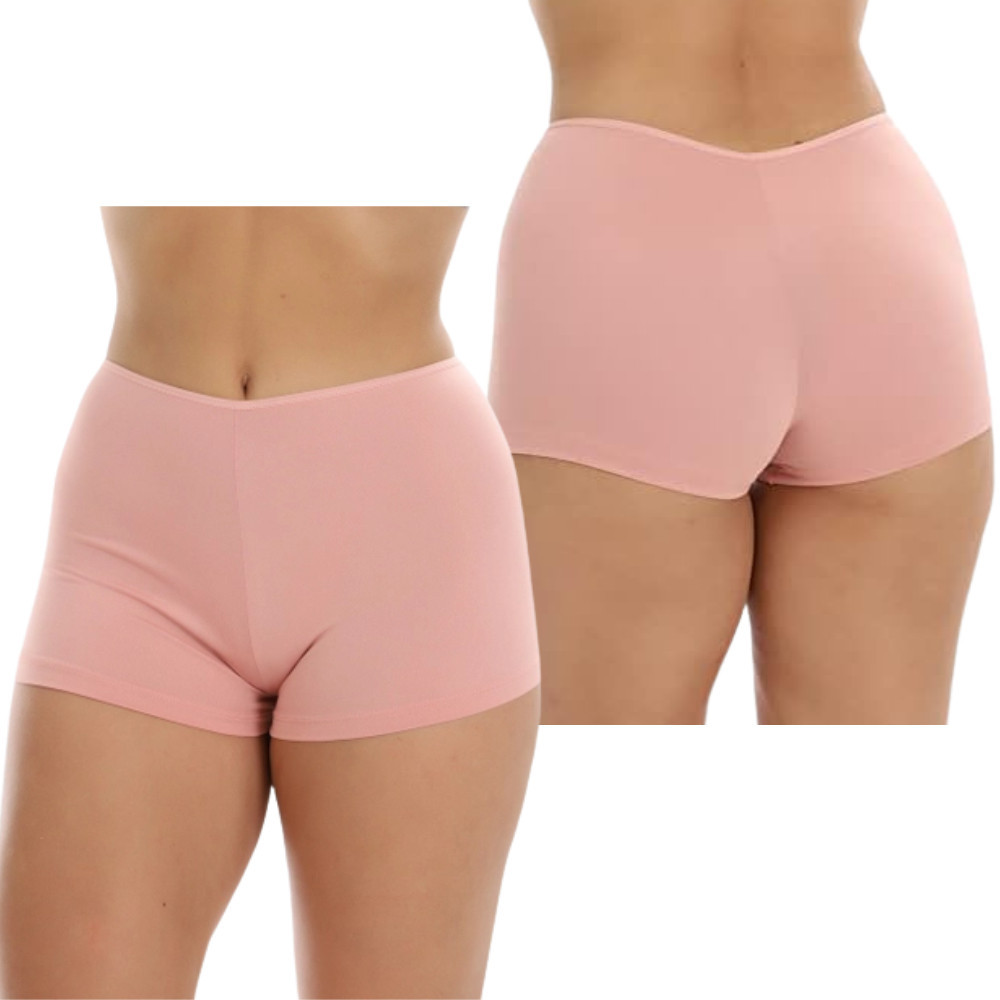 Short Rosa Curto Anagua Segunda Pele Feminina Usar com Saia Vestido Calça Não Marca a Roupa