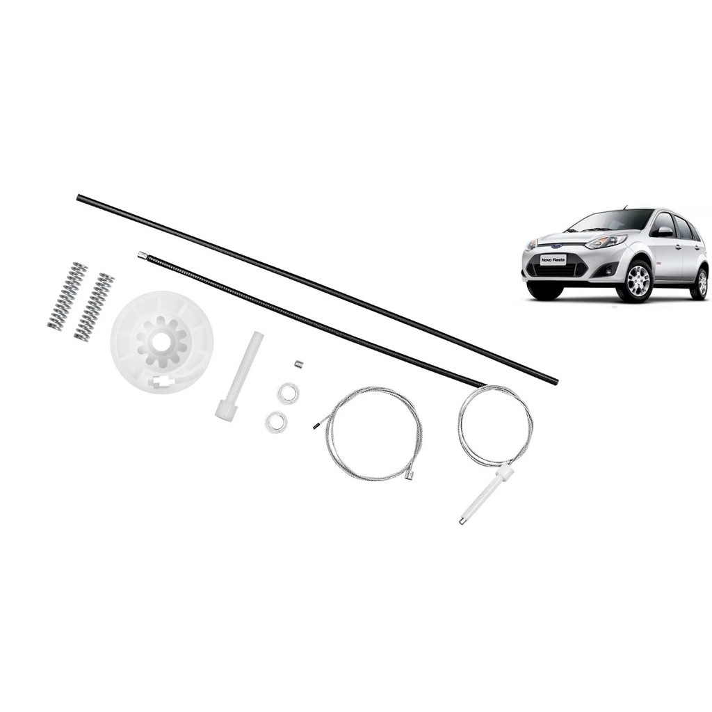 Kit Reparo Vidro Eletrico Fiesta 2002 2003 Á 2014 Traseiro