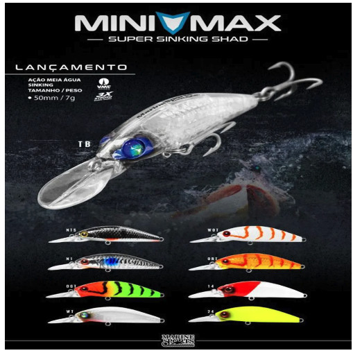 Isca Artificial Minimax 50 Marine Sports