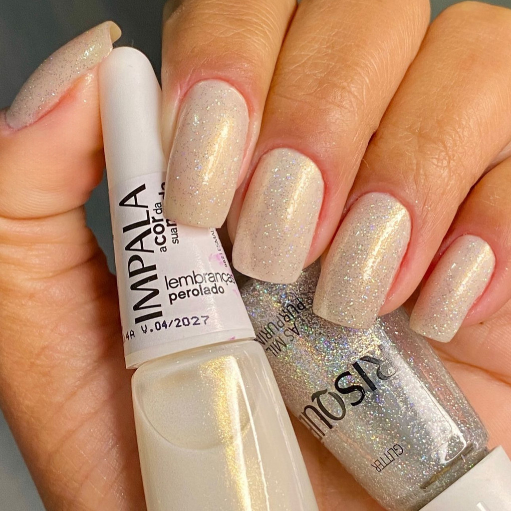 Kit 2 Esmalte Impala Lembrança Risque As Mil Purpurinas em Oferta na Shopee