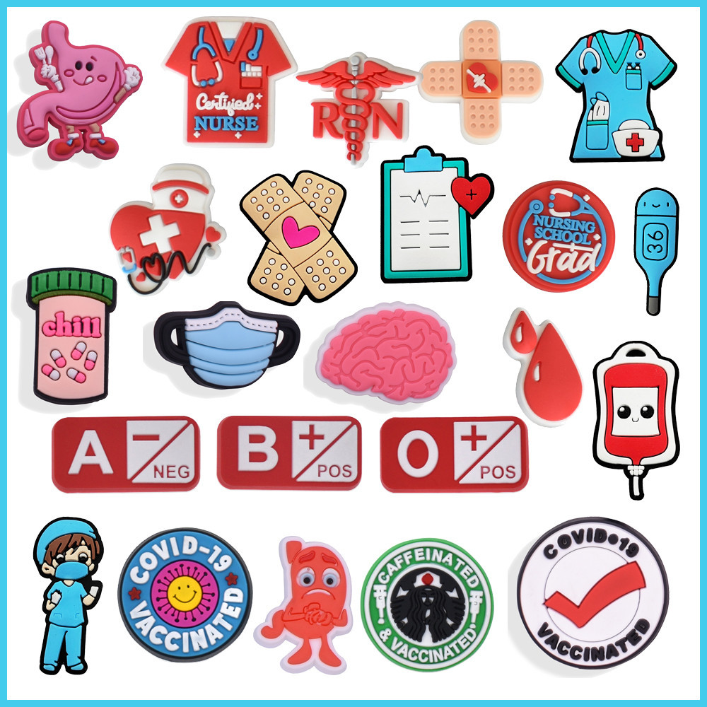 Sapato Encantos Decorações Pinos Dos Desenhos Animados Bonito Dentisit DIY PVC Sapatos Charme Botão