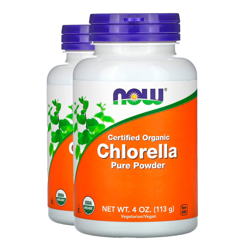 Kit 2x Chlorella em Pó Now Foods Produto Orgânico 113g Importado/Made in Usa em Oferta na Shopee