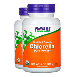 Kit 2x Chlorella em Pó Now Foods Produto Orgânico 113g Importado/Made in Usa em Oferta na Shopee