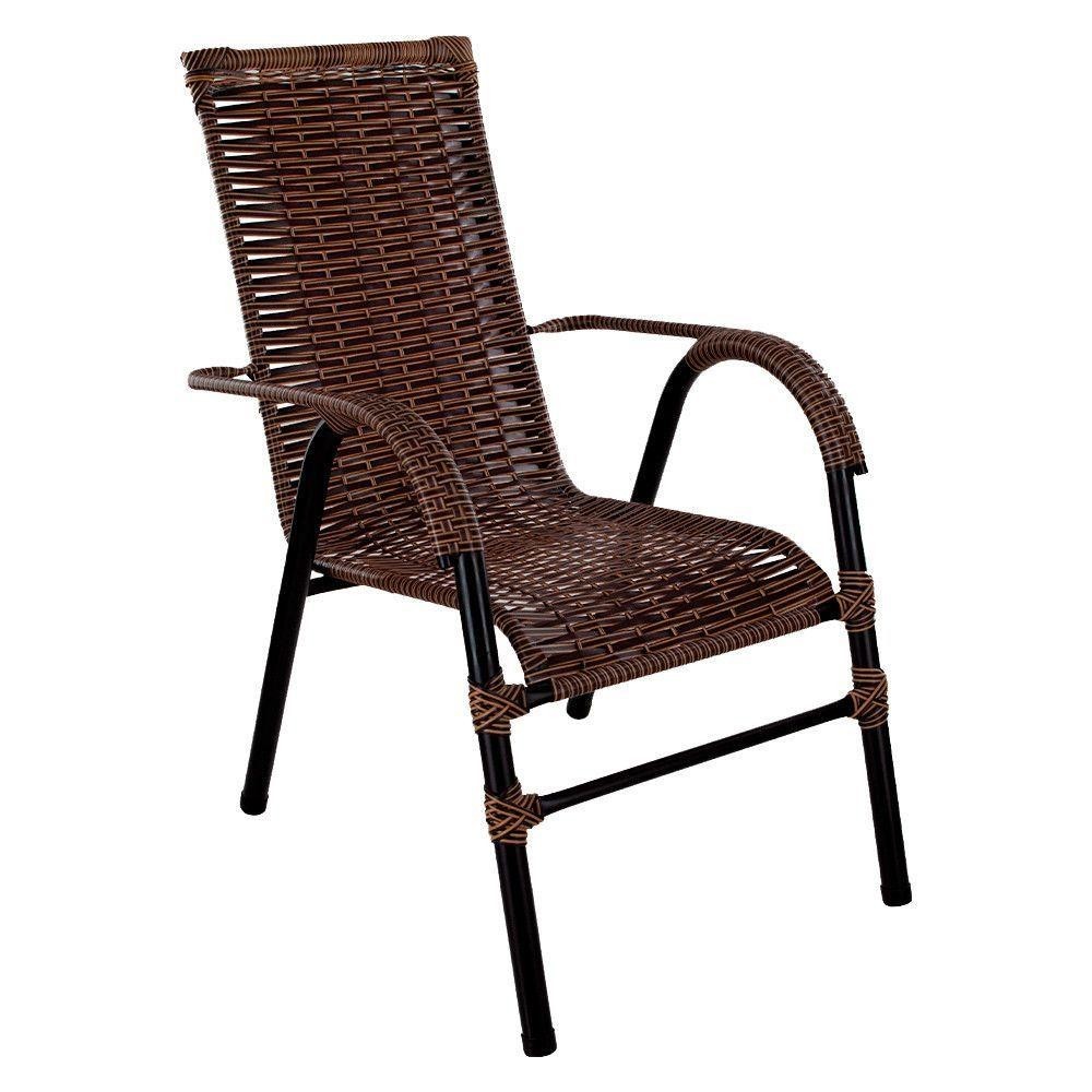 Cadeira De área Externa Bela De Aço Carbono E Fibra Sintética Argila em Oferta na Shopee