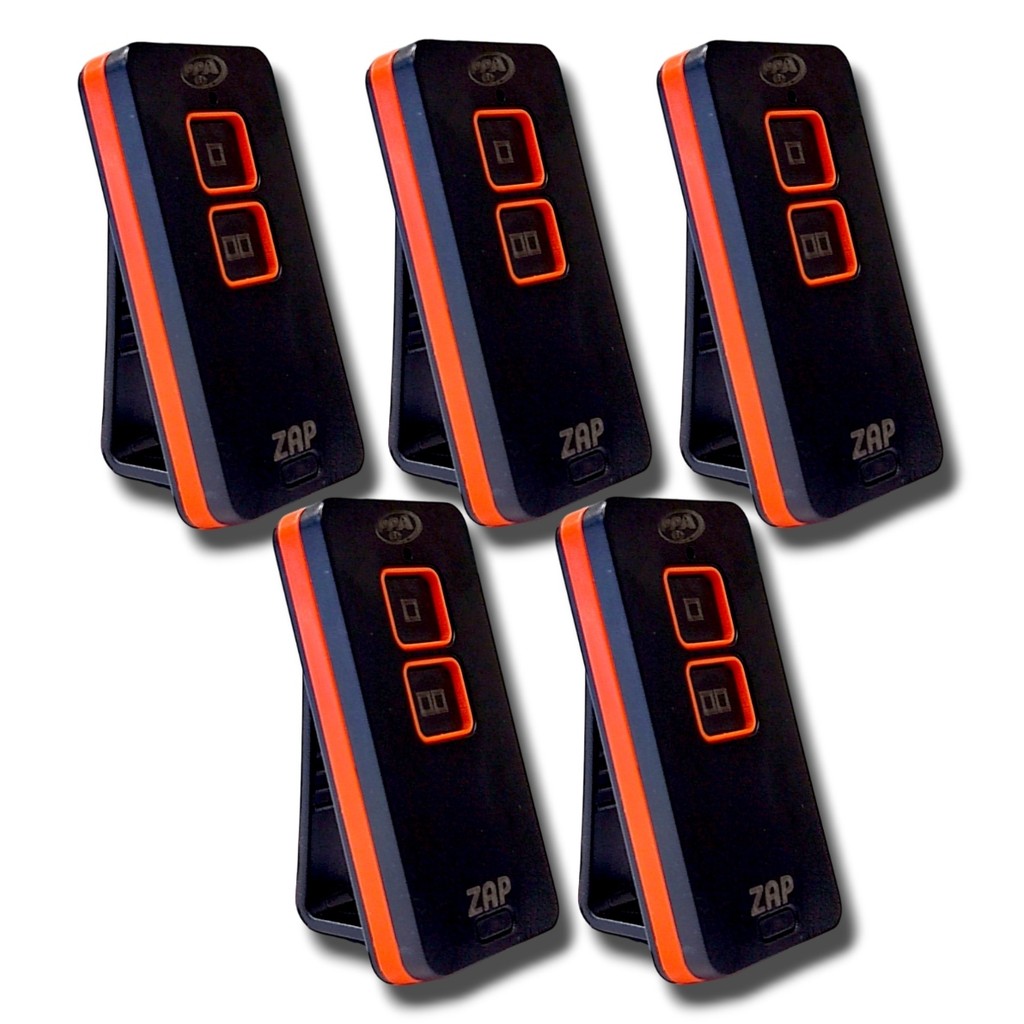 kit 5 Controle motor PPA Zap 2 em 1 universal 433mhz portão em Oferta na Shopee