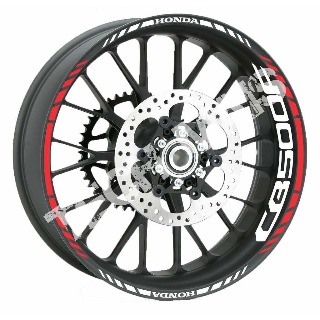 Kit de Friso Fita Adesivo CB500F Refletivo para roda de moto Honda CB 500F
