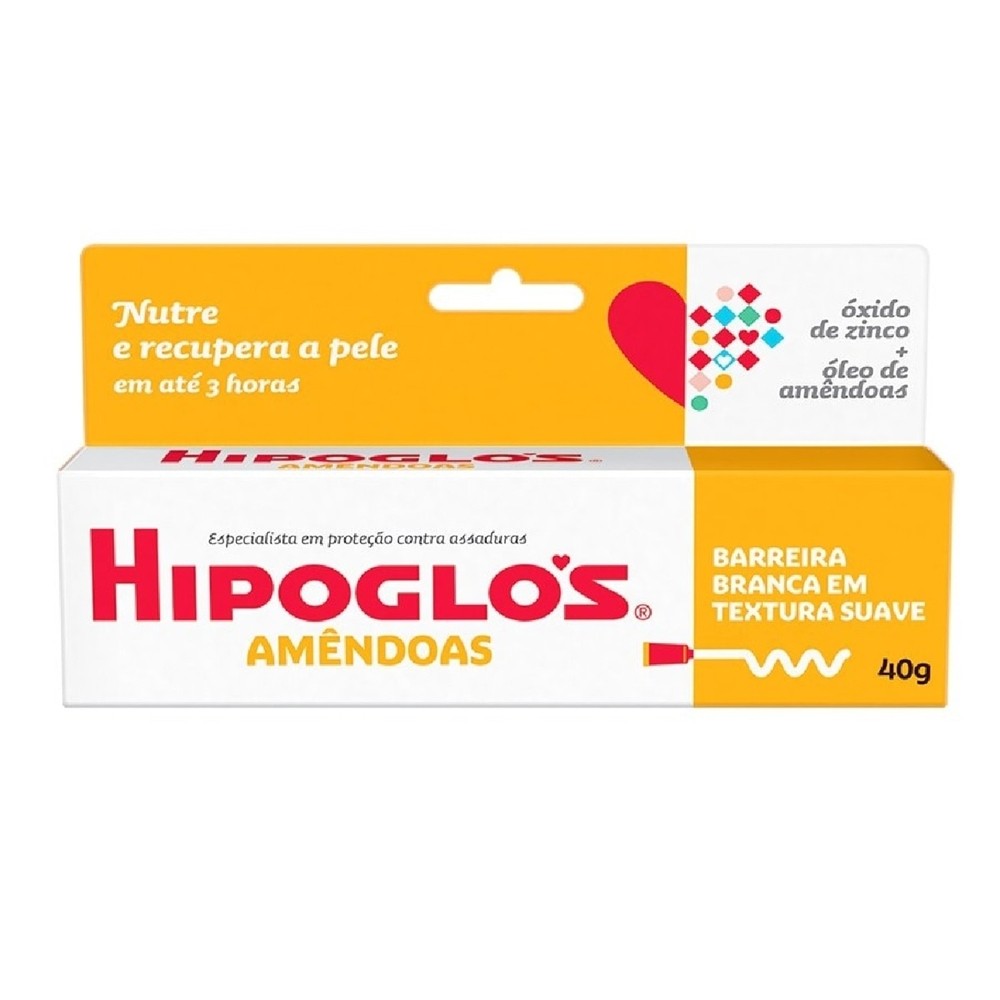 Creme Preventivo de Assaduras Hipoglos Amendoas 40g em Oferta na Shopee