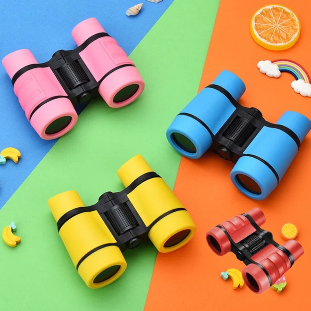 Imagem Binóculos de borracha exclusivos para crianças, diversão e aprendizagem, brinquedos inteligentes, personalizados