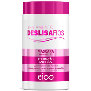 Eico Máscara Tratamento Creme Hidratação Deslisa Fios 1kg Redução Volume Brilho Extremo Antifrizz em Oferta na Shopee